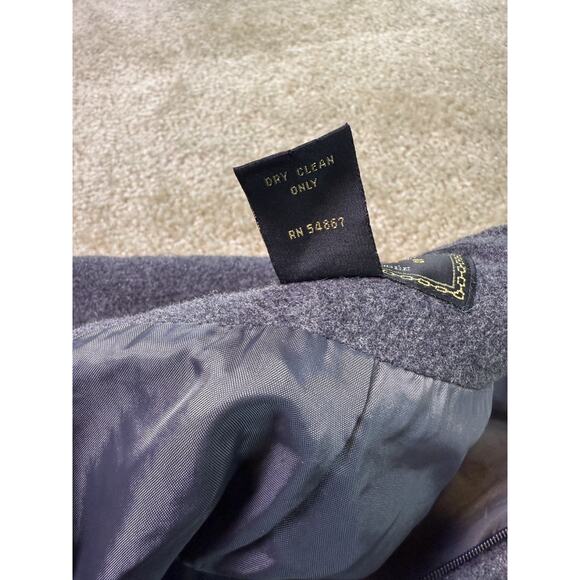 Vtg 90s Express International Skirt Gray Wool Blend Mini Size 5 6 Pockets C526 - Picture 7 of 11